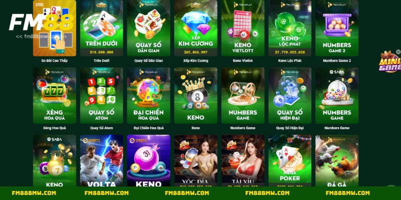 Các sản phẩm có tại sảnh game nhanh