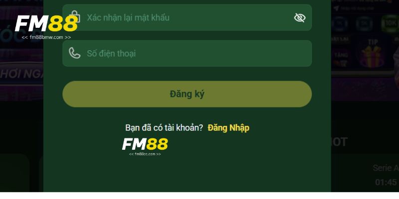 Người chơi cần thực hiện bước đầu tiên chính là đăng ký tài khoản