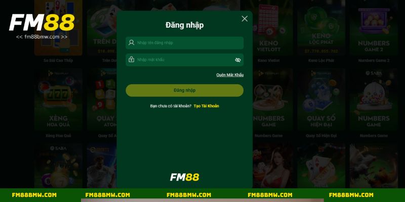 Đăng nhập FM88 để bắt đầu trải nghiệm giải trí hấp dẫn